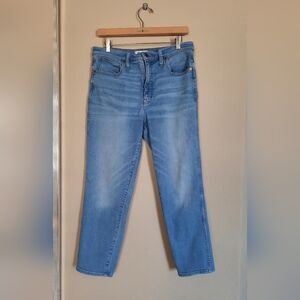 Madewell Light Blue Stovepipe Jeans Essentials Basic Casual Capsule